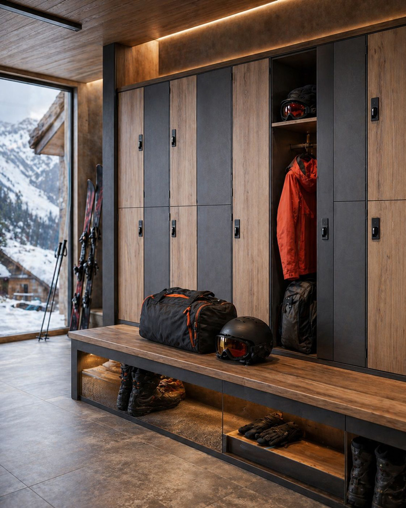 Fenolock - Lockers for outdoor, ski or mountain environments, adapted for technical gear